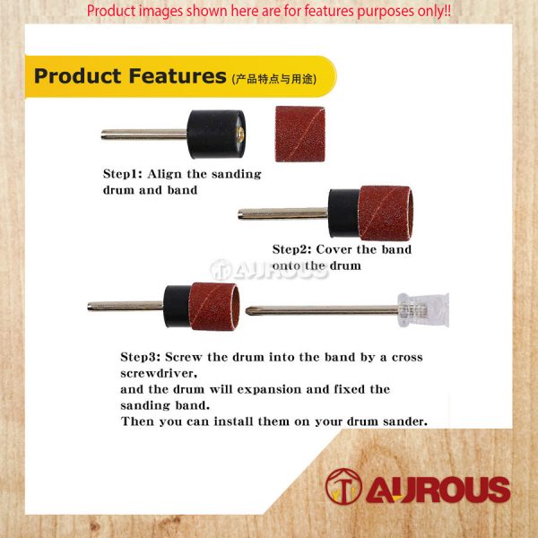 SANDPAPER CIRCLE ROLL (SMALL/BIG) #80 #120 [FOR MINI STRAIGHT GRINDER]- 1 PIECE - Image 5