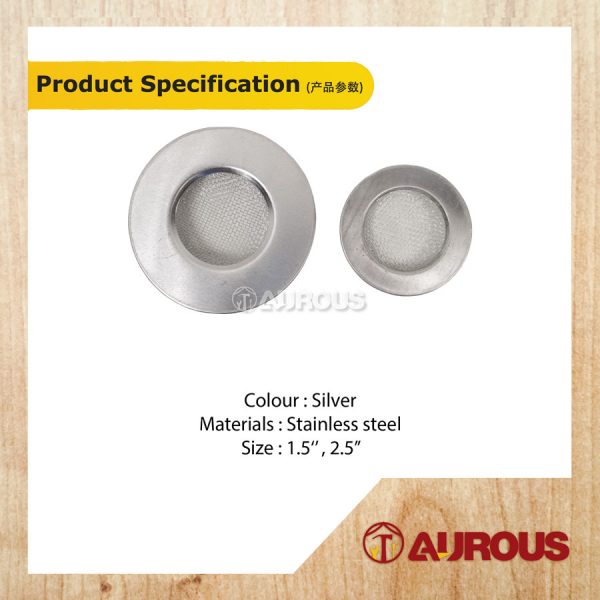 STAINLESS STEEL WASTE FILTER SINK STRAINER FILTER 165KT/175KT - Image 5