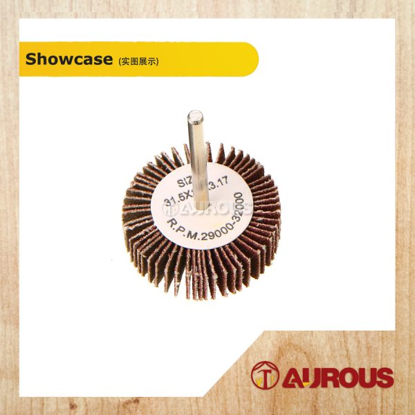 SANDPAPER FLAP WHEEL SANDING BIT [NO. 80] (3.17MM SHANK) - 1 PIECE - Image 3