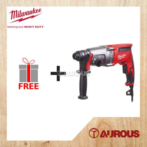 MILWAUKEE 3 IN1 ROTARY HAMMER PH 26T 800W 2.4J WITH EXTRA FREE GIFT