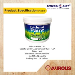 Alternative view of FEDELITE EMULSION PAINT WHITE 7L #7701