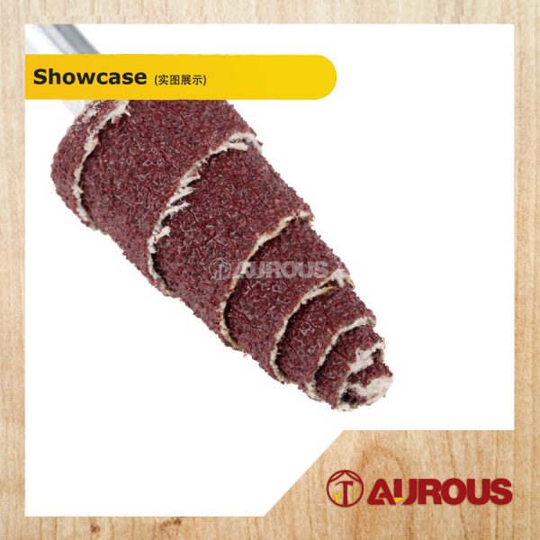 CONICAL FLAP SANDPAPER SANDING BIT 16MM, 25MM x #80 (6MM SHANK) - Image 5