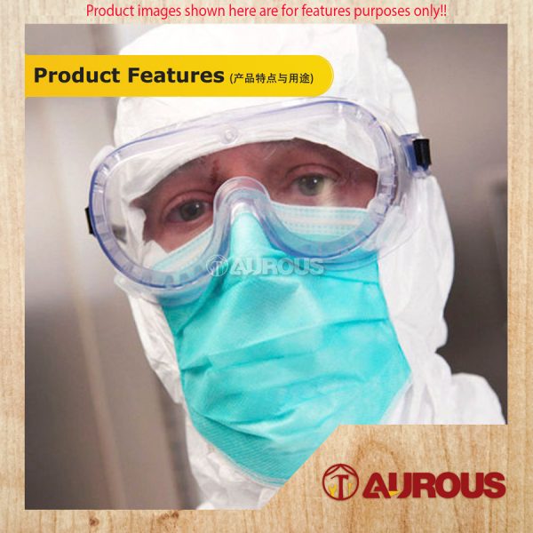 EYE GLASSES SAFETY GOOGLE (RUBBER CLEAR) - Image 6