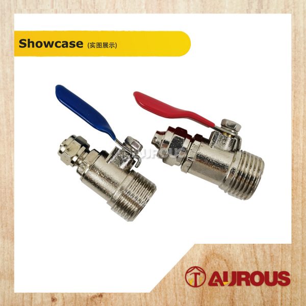 WATER FILTER VALVE 1/2" x 1/4" , 1/2" x 3/8" [MALE x VALVE] - Image 2