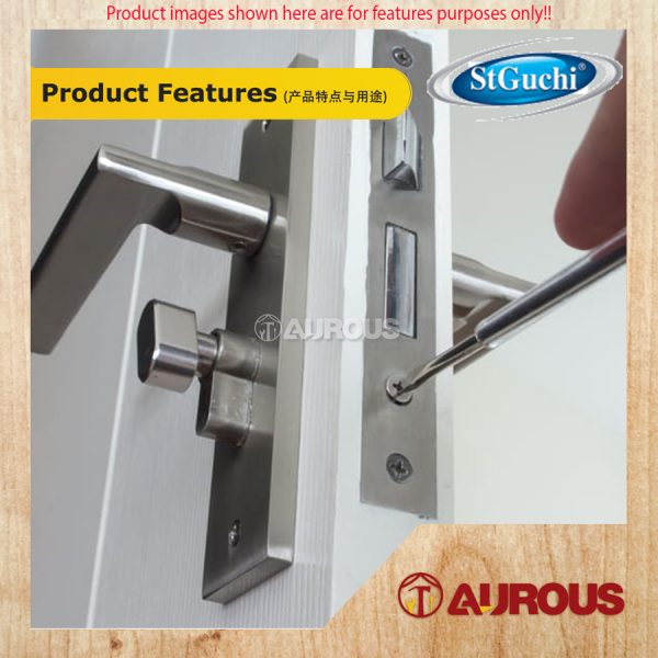 ST GUCHI MORTISE SASH LOCK 60MMx85MM SGML-856000/SS - Image 5