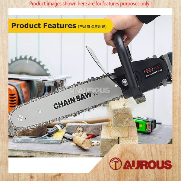 ELECTRIC CHAIN SAW STAND ADAPTER BRACKET ANGLE GRINDER 4'' CONVERTER SET 12'' [2ND GENERATION] - Image 9