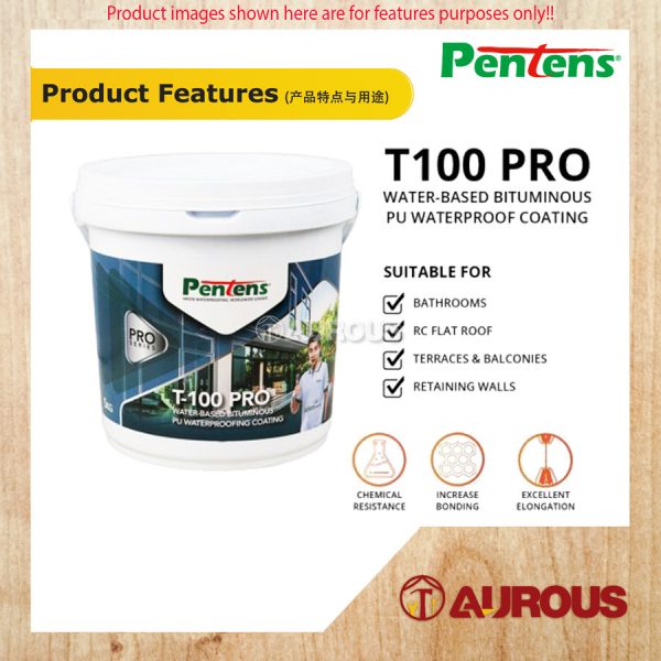 PENTENS WATER-BASED BITUMINOUS T-100 PRO (5KG) - Image 2