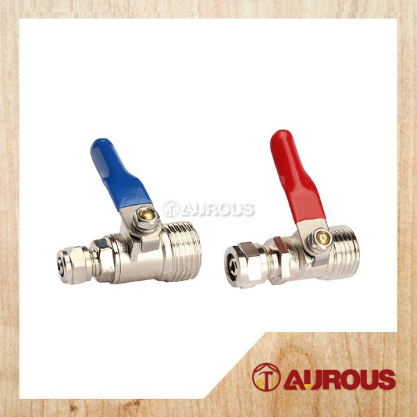WATER FILTER VALVE 1/2" x 1/4" , 1/2" x 3/8" [MALE x VALVE]