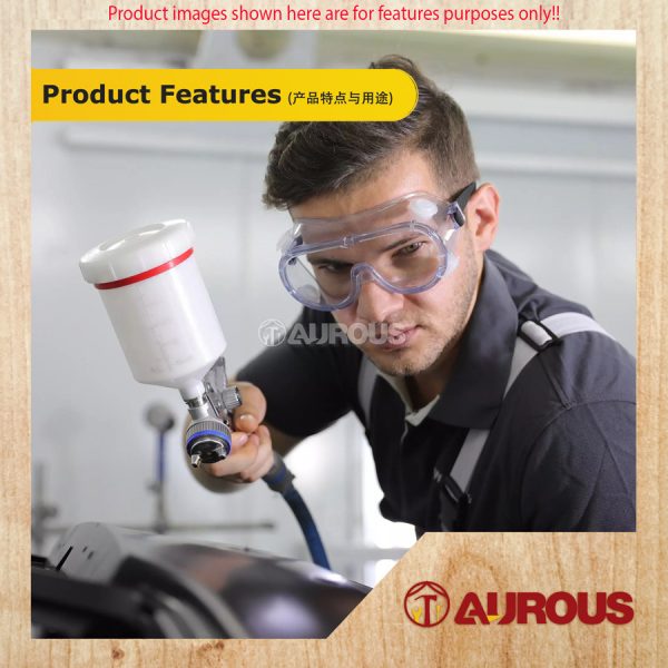 EYE GLASSES SAFETY GOOGLE (RUBBER CLEAR) - Image 5