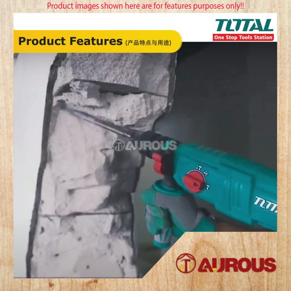 TOTAL ROTARY HAMMER 26MM 800W TH308268-8 - Image 8