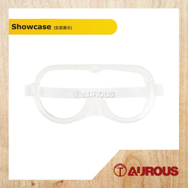 EYE GLASSES SAFETY GOOGLE (RUBBER CLEAR) - Image 2