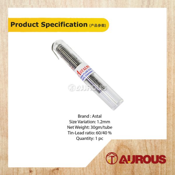 ASTAL SOLDERING TUBE WIRE 1.2MM (60/40) (K) 30GM - Image 5