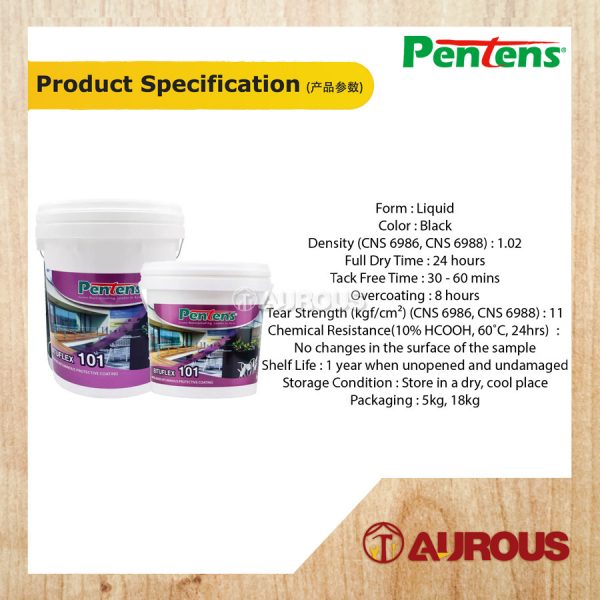 PENTENS BITUFLEX 101 WATER- BASED BITUMINOUS PROTECTIVE COATING 18 KG - Image 4