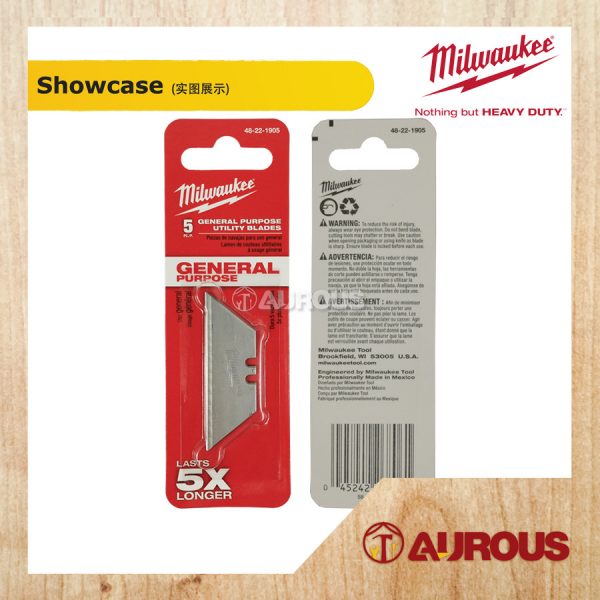 MILWAUKEE GENERAL PURPOSE UTILITY BLADES REFILL (5PCS/PACK) 48-22-1905 - Image 2