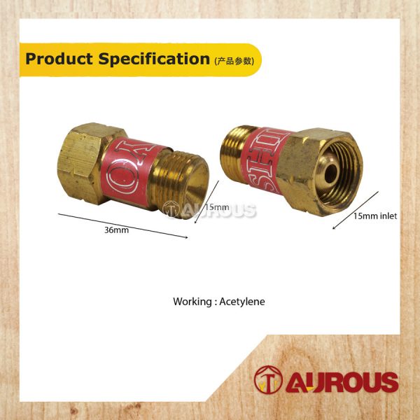SHIYO OXYGEN / ACETYLENE HOSE CHECK VALVE - Image 5