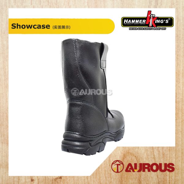 HAMMER KING HIGH CUT PULL UP SAFETY SHOE 13022 BLACK SIZE 5 TO 11 - Image 3