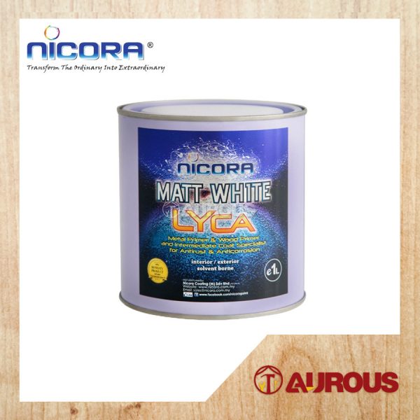 NICORA LYCA MATT WHITE PAINT ( 1 LITRE )