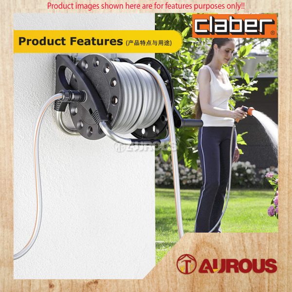 CLABER AQUAPONY KIT 8884 /GARDEN WATER HOSE REEL KIT - Image 5