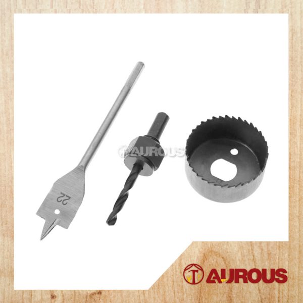 DOOR LOCK INSTALLATION KIT HOLE SAW / DOOR LOCK DRILL HOLE INSTALLATION TOOL (3 PCS/SET)