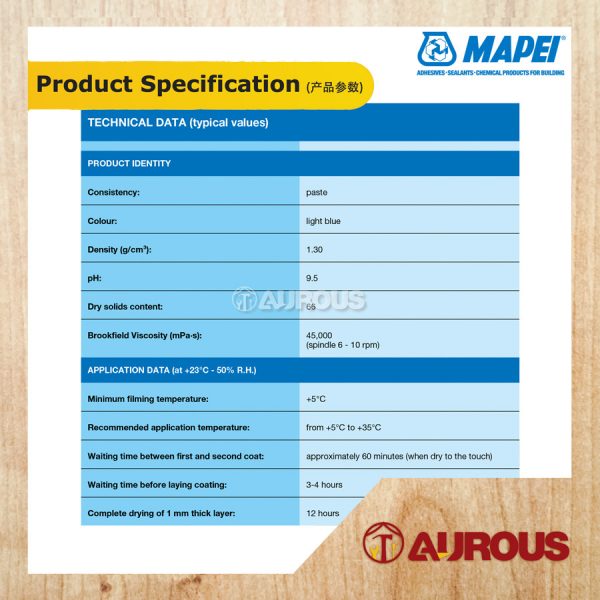 MAPEI MAPEILASTIC AQUADEFENSE 15KG [LIGHT BLUE] - Image 4