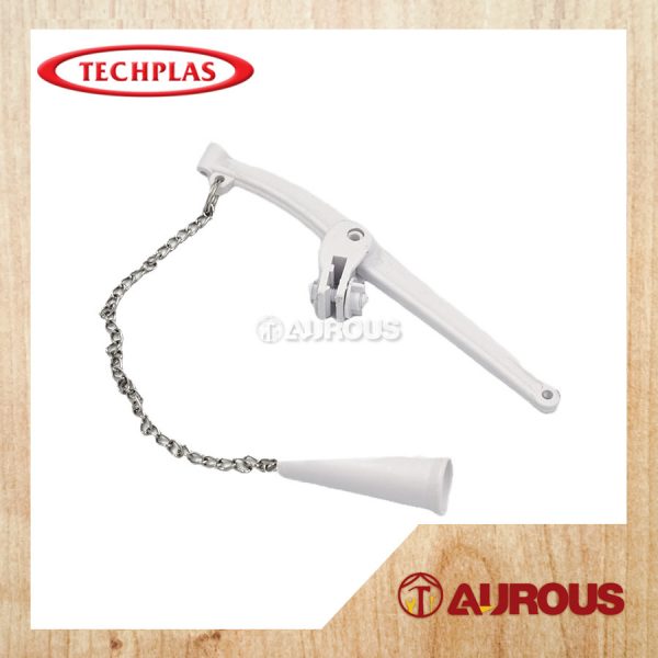 TECHPLAS PLASTIC LEVER ARM C/W METAL CHAIN CODE:1010