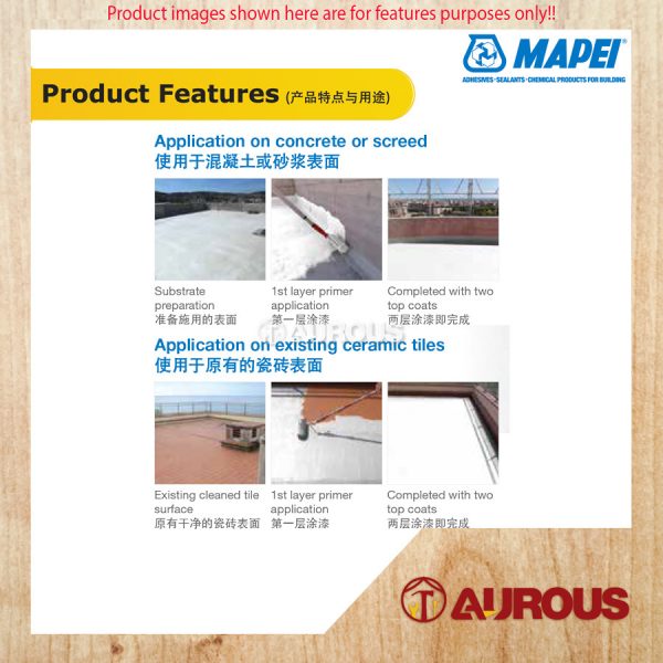 MAPEI AQUAFLEX ROOF 77 18KG ( GREY / WHITE ) - Image 5