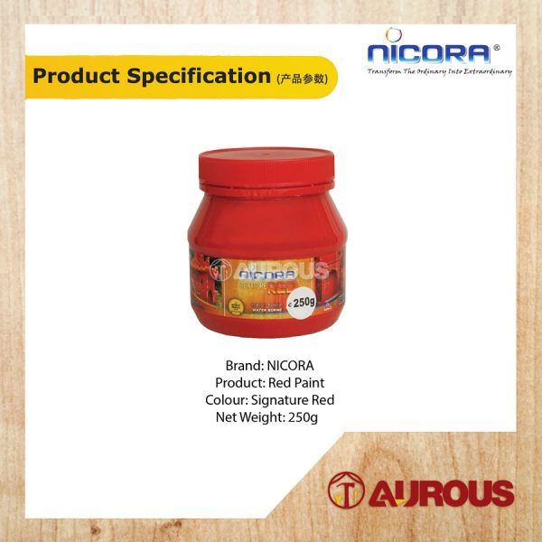 NICORA GOD HOUSE PAINT SIGNATURE RED 250G - Image 3