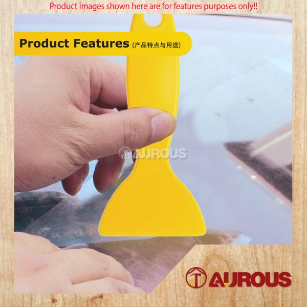 PVC PLASTIC SCRAPER GOURD SHAPE 2" (YELLOW) -1 PIECE - Image 5