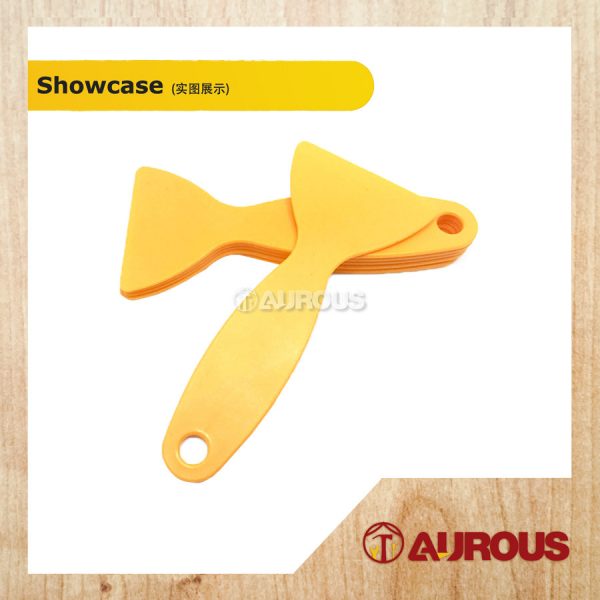 PVC PLASTIC SCRAPER GOURD SHAPE 2" (YELLOW) -1 PIECE - Image 2