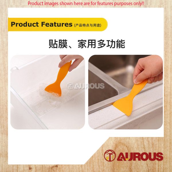 PVC PLASTIC SCRAPER GOURD SHAPE 2" (YELLOW) -1 PIECE - Image 6