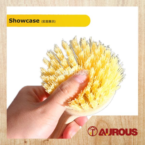 KITCHEN BRUSH CLEANER C/W PVC HANDLE [YELLOW] - Image 2