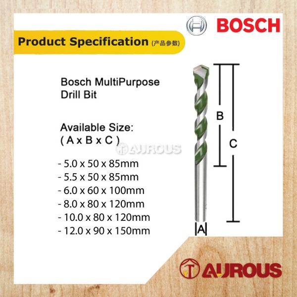 BOSCH MULTIPURPOSE CONCRETE DRILL BIT CYL-3 / CYL-4 - Image 4