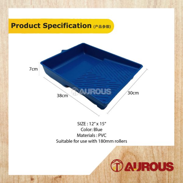 BIG PVC PAINT TRAY 12'' X 15'' (BLUE) - Image 5