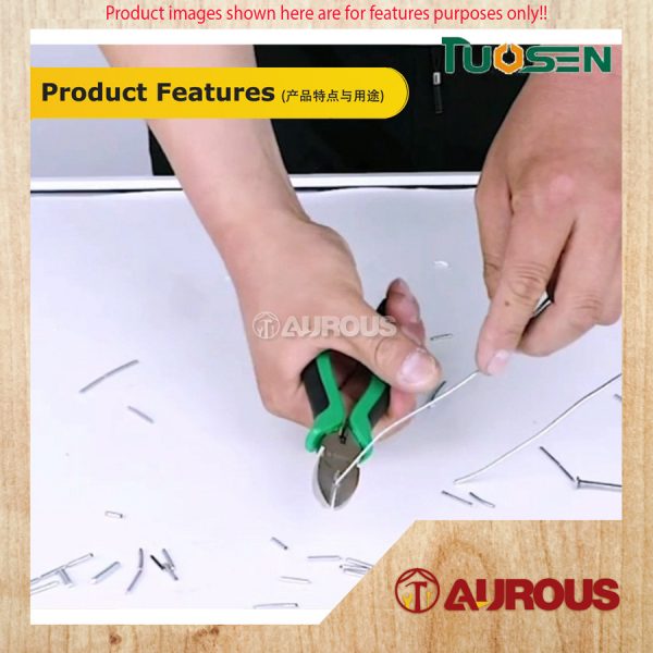 TUOSEN STEEL FERRONICKEL DIAGONAL CUTTING PLIER 6'' 150MM MODEL:11932 - Image 7