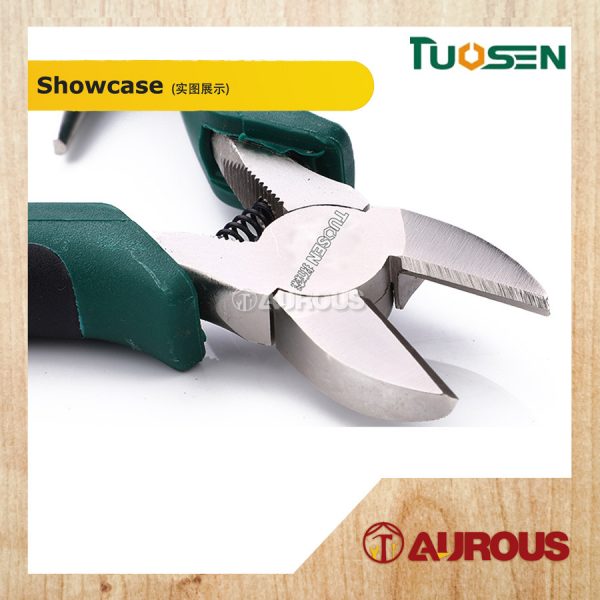 TUOSEN STEEL FERRONICKEL DIAGONAL CUTTING PLIER 6'' 150MM MODEL:11932 - Image 5