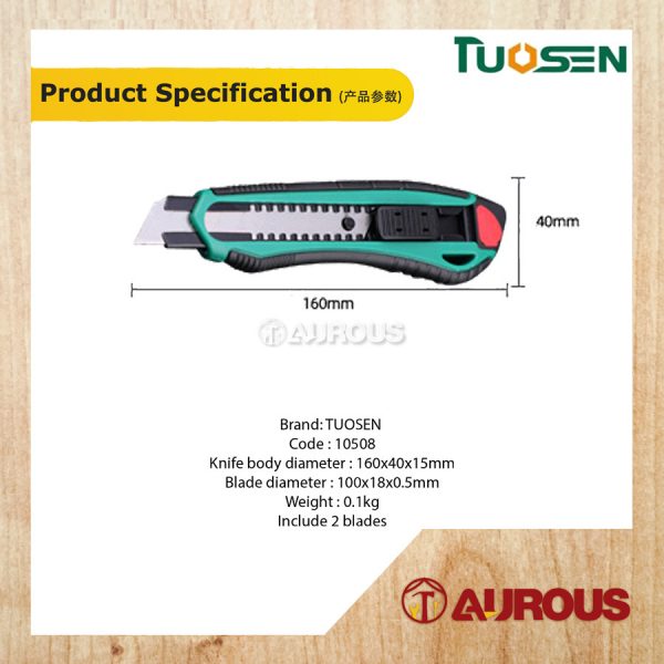 TUOSEN PAPER KNIFE CUTTER BLADES SELF-LOADING - 2 BLADE (CODE:10508) - Image 5