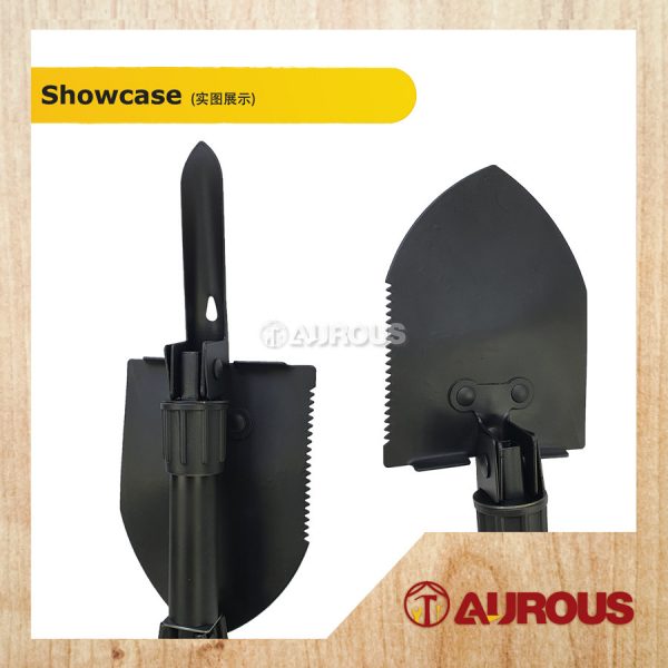 MULTIPURPOSE MINI FOLDABLE SHOVEL HOE CHISEL CAMPING HIKING ARMY UTILITY - Image 5