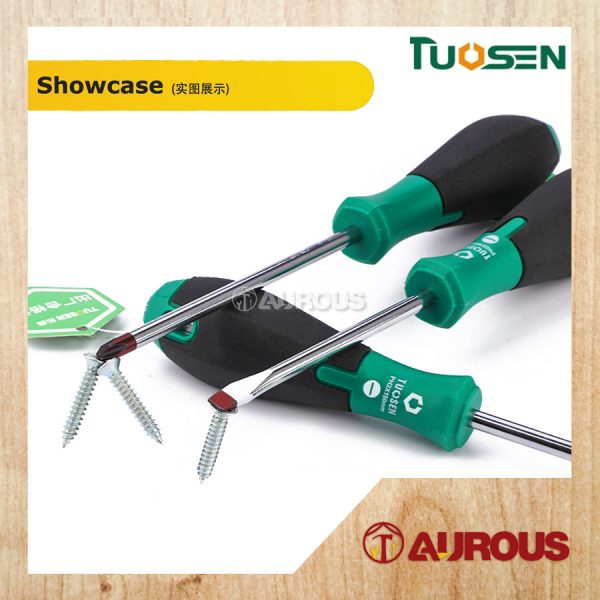 TUOSEN MAGNETIC RUBBER HANDLE S2 BRONZE TIP SCREWDRIVER (+)(-) (4'' / 6'') - Image 6