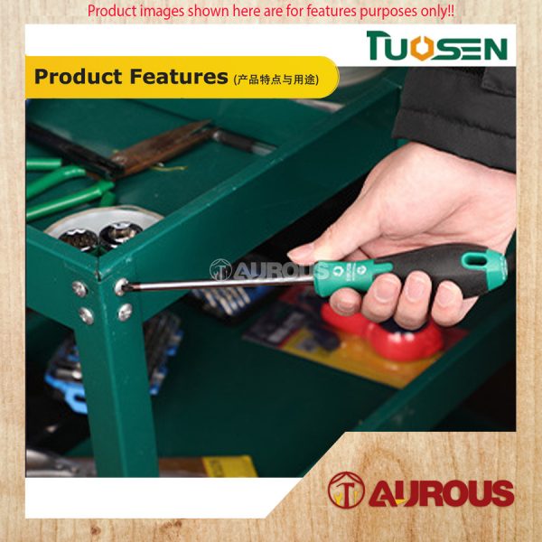 TUOSEN MAGNETIC RUBBER HANDLE S2 BRONZE TIP SCREWDRIVER (+)(-) (4'' / 6'') - Image 8