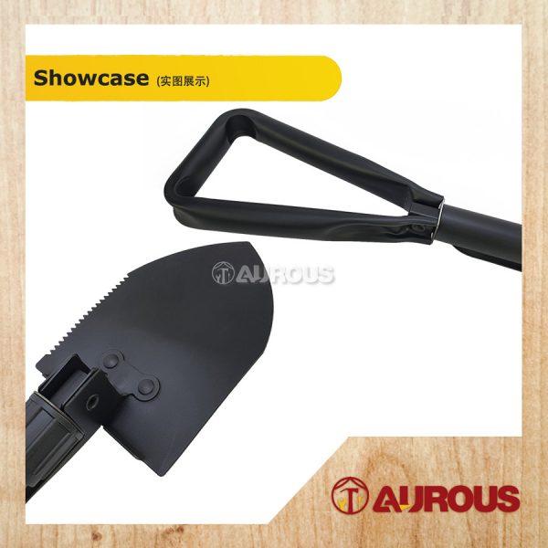MULTIPURPOSE MINI FOLDABLE SHOVEL HOE CHISEL CAMPING HIKING ARMY UTILITY - Image 4