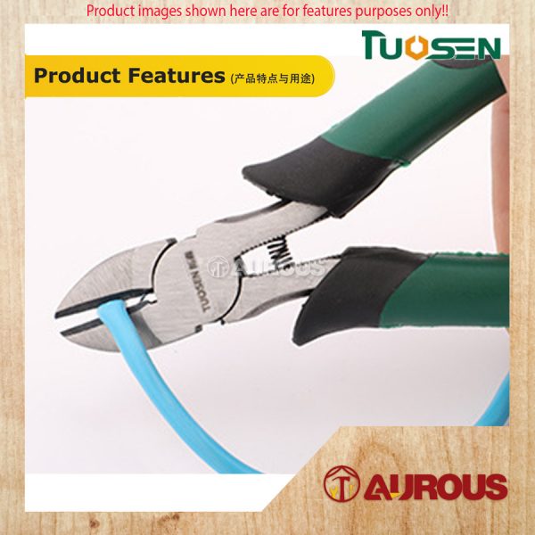 TUOSEN CARBON STEEL DIAGONAL CUTTING PLIER 6'' 150MM MODEL:12694 - Image 5