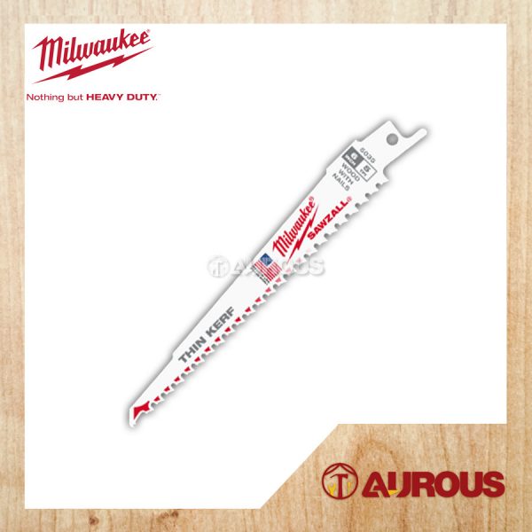 MILWAUKEE WOOD CUTTING SAWZALL BLADE 48-00-5035 [6"] 5TPI