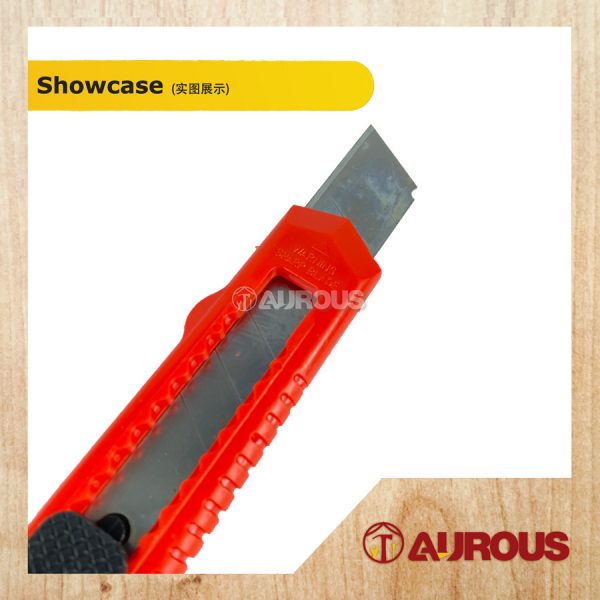 PLASTIC HANDLE KNIFE PAPER CUTTER-(COLOUR RANDOMLY) - Image 4