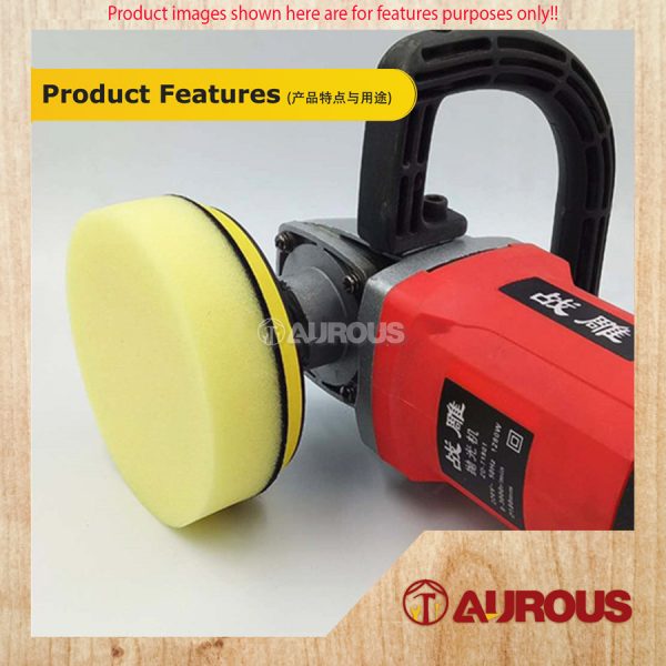 YELLOW VELCRO TYPE H/D FLAT FOAM PAD POLISHING SPONGE (3'' 4'' 5'' 7'') - 1 PIECE - Image 5