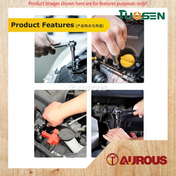 TUOSEN CHROME 6PT AND 12PT SPANNER SOCKET WRENCH SET [ 32 PCS/SET ] CODE:12823 - Image 9