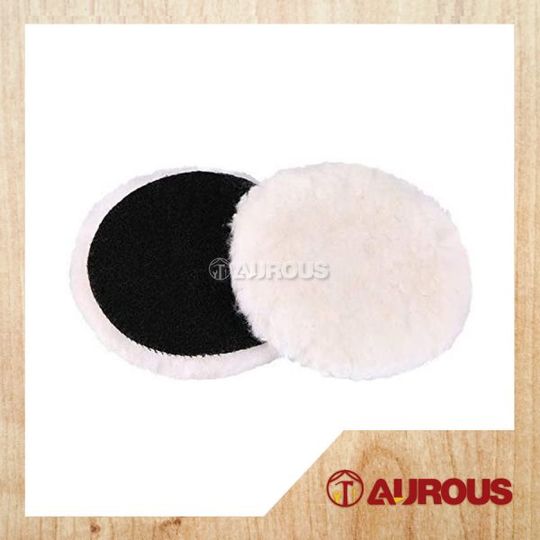 VELCRO TYPE POLISHING WOOL PAD (LONG FEATHER)(80MM-180MM)-1 PIECE