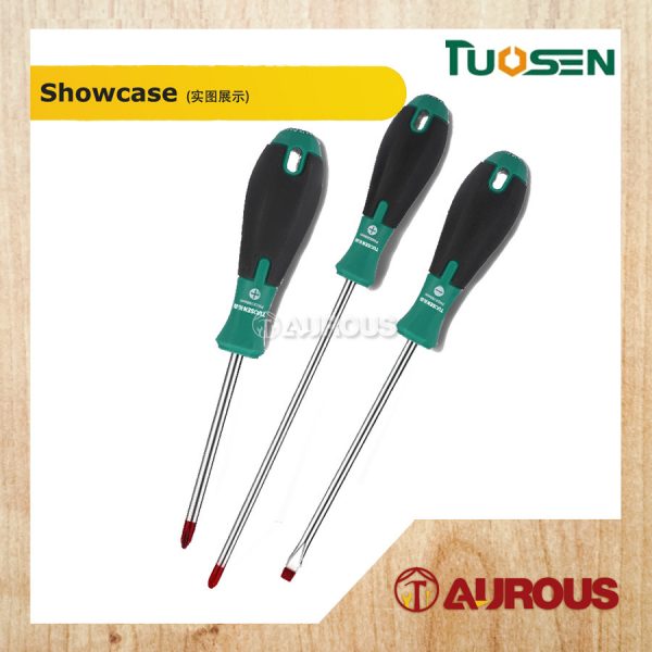 TUOSEN MAGNETIC RUBBER HANDLE S2 BRONZE TIP SCREWDRIVER (+)(-) (4'' / 6'') - Image 5