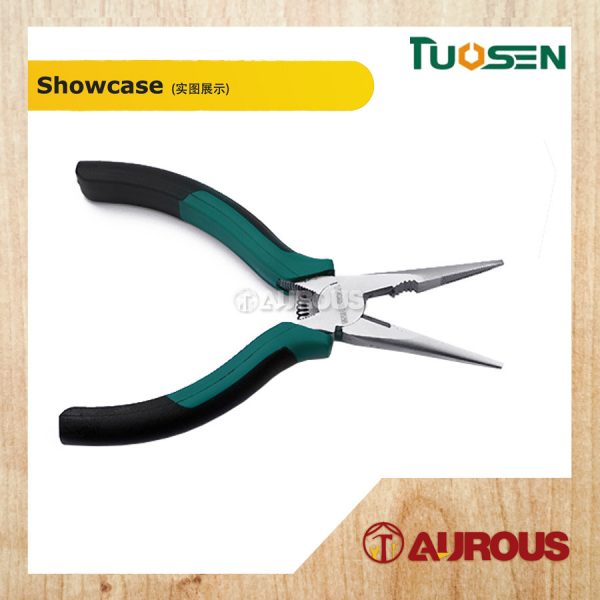 TUOSEN STEEL FERRONICKEL LONG NOSE PLIER 6'' 150MM MODEL:11918 - Image 2