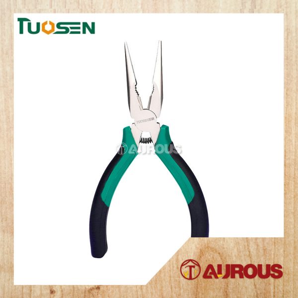 TUOSEN STEEL FERRONICKEL LONG NOSE PLIER 6'' 150MM MODEL:11918