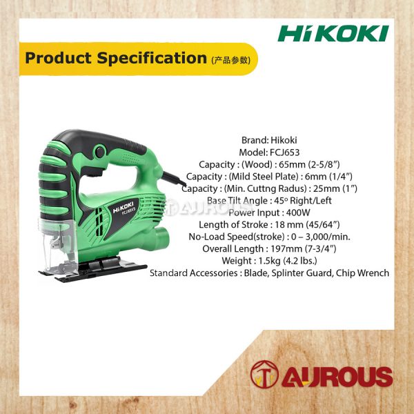 HIKOKI MACHINE JIG SAW FCJ65V3 STROKE 18MM 400W - Image 5